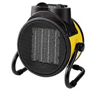 Nedis Chauffage soufflant industriel 1000/2000 W Thermostat réglable 2 réglages de chaleur Poignées intégrées Jaune