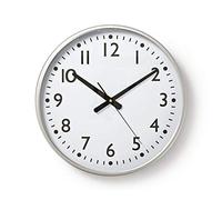 Nedis CLWA016PC38AL Horloge Murale Circulaire Diamètre 38 cm Chiffres faciles à Lire