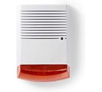 Nedis Sirène de sécurité simulée IP44 Blanc/Orange