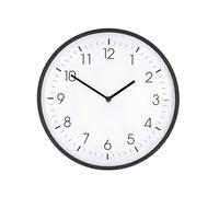 Horloge Murale 30 cm Mouvement Silencieux Cadre Léger Blanc / Noir