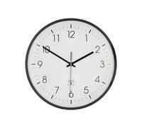 Nedis Horloge Murale Radio-pilotée Blanc / Noir