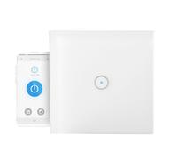 Nedis Interrupteur Mural Connecté Wi-Fi 2.4GHz 300W pour Éclairage Simple Blanc