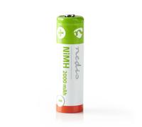Nedis Lot de 4 Piles Rechargeables NiMH AA 1.2V DC 2000mAh Pré-rechargées