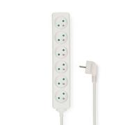Nedis Multiprise 6 prises (Blanc)