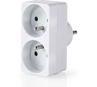 Nedis Multiprise murale 2 prises (Blanc)