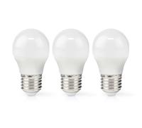 Nedis Pack de 3 Ampoules LED 4.9 W E27 G45 470 lm Style Rétro Givré Blanc