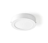 Nedis - Plafonnier Smart WiFi - Rond - 17 cm de diamètre - Blanc chaud à blanc froid - 800 lm - 12 W - Design fin - Aluminium - Facile à configurer - Contrôlez avec l'application - Blanc