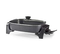 NEDIS Elektrische Pfanne D=40cm Alu-gussgehäuse 2200W 5Stufen sw FCSP110EBK40