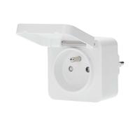 Prise intelligente smartlife | zigbee 3.0 | ip44 | wattmètre | 3680 w | france/type e (cee 7/6) |