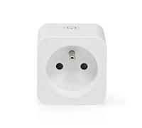Nedis Prise intelligente WIFIP121EWT SmartLife Wi‑Fi Wattmètre 3680 W Blanc