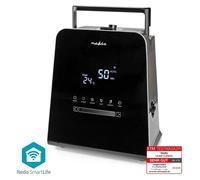 Nedis SmartLife Humidificateur d'air - 110 W - Avec brume fraîche et chaude - 5.5 l - Hygromètre - Minuteur - Télécommande - Mode nuit - Noir