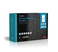 Nedis SmartLife - LED Décorative - Arbre - Blanc Chaud - 200 LED's - Extérieur - Motifs de Mouvement - 10 x 2m - Android/IOS