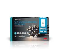 Nedis SmartLife - LED Décorative - Corde - Blanc Chaud à Frais - 50 LED's - Intérieur et Extérieur - 7 Motifs de Mouvement - 5 m - Android/IOS