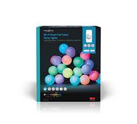 NEDIS SmartLife - LED Décorative - Feux de la Fête - RGB - 20 LED's - Intérieur et Extérieur - Motifs de Mouvement - 10 m - Android/IOS