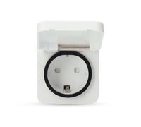NEDIS SmartLife Prise intelligente | Wi-Fi | IP44 | 3680 W | Contact de protection | -25-55 °C | Android™ / IOS | Gris/blanc | 1 pièce