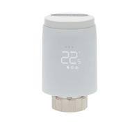Nedis Thermostat de Radiateur Intelligent Zigbee 3.0 pour Vanne Connectée Blanc