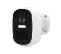Nedis WIFICBO32WT | Caméra extérieure Wi-FI SmartLife | 4MP Quad HD 1440p | Batterie Jusqu’à 10 Mois | Étanche IP66 | Détection de Mouvement | Projecteur LED | Stockage microSD & Cloud | Blanc