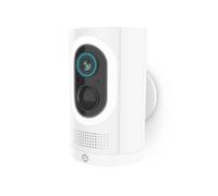 Nedis WIFICBO33WT - Caméra Extérieure Wi-FI - 3MP 1296p - Vision Nocturne Couleur - Détection Mouvement & Personne - Audio Bidirectionnel - Batterie 6700 mAh - IP65 - Blanc