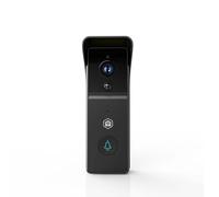Nedis WIFICDP21BK | Sonnette Vidéo Wi-FI | 3MP 1296p | Grand Angle 100° | Vision Nocturne Infrarouge | Détection Mouvement | Audio Bidirectionnel | Batterie 4400 mAh | Noir