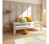 Need Sleep Lit Montessori Lit d'enfant 90x200 cm avec protection contre les chutes et sommier à lattes Lit junior pour petit enfant Lit d'adolescent pour filles et