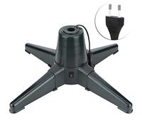 Needlid Support d'Arbre de Noël Rotatif Électrique, Étagère Réglable à Économie d'Énergie en Plastique Silencieux pour Arbres de Tuyaux en Fer (50cm)