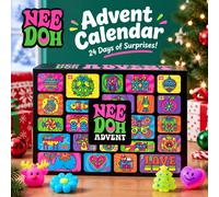 NeeDoh 2026 Calendrier de l'Avent 24 jours, Jouet anti-stress 3D en PVC à compte à rebours, Boîte mystère surprise, Noël et Nouvel An 13 Days