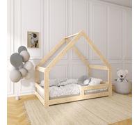 NeedSleep® House bed with barrier 90x180 cm - symétrique