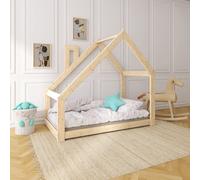 NeedSleep® House bed with chimney 80x160 cm - asymmetric