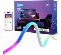 NEEWER Bande LED 3m, éclairage Frontal, Ruban Néon RGB Intelligent Sécable avec AI, Contrôle par App, Changement de Couleur, pour Chambre, Studio,Maison,Compatible avec Google Assistant Alexa,NS01