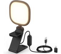 NEEWER BASICS 5"10W Lampe d'écran pour Visioconférence,Panneau LED USB Bicolore Rétroéclairé avec Support, éclairage CRI95 pour Ordinateur Portable Webcam Appels Zoom Streaming et Enregistrement, NL10