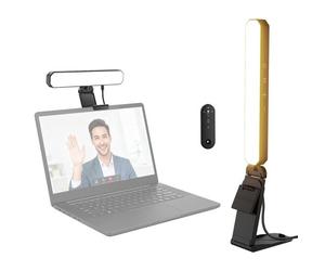NEEWER BASICS Barre lumineuse 6W avec support/commande tactile, lampe bureau LED bicolore à intensité variable pour la maison, le bureau, la vidéoconférence, les jeux, le streaming, la lecture, L10