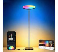 NEEWER BF04 Lampadaire vers Haut Salon Éclairage Intelligent RGB IC CW IA | Simulation de Lumière du Jour,Lampadaire d'Angle LED,Décoration Chambre,1700lm,12 Zone,Compatible avec Alexa Google Assistant