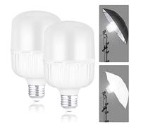 Neewer E27 35W Ampoules LED, 2PCS,2300lumens/5700K/IRC 93+/15000h,éclairage Puissant pour Vidéo et Photographie, Silencieuse/sans Scintillement/Non dimmable équivalent à 200W Ampoule incandescente