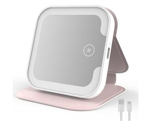 NEEWER ENTRY LEVEL VERSION 4,4'' Miroir de Maquillage éclairé avec Lumière LED, Miroir de Courtoisie Portable & Pliable, Batterie Lithium-ion 300mAh/3 Modes CCT pour Selfie Blogueur Beauté TikTok,N27