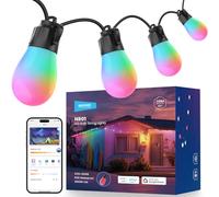 NEEWER Guirlande Lumineuse Extérieure de 29m(96ft), Contrôle par App, Intelligente, RGBW, à Intensité Variable, étanche, 30 Ampoules LED / 53 Ambiances / 2700K - 6500K, Compatible avec Alexa, NR01
