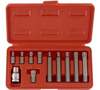 Neiko 10078 une XZN Triple Square SPLINE Bit Ensemble de 12 points, EN ACIER CRV, 11 pièces | métrique