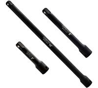 Neiko Lot de 3 barres d'extension à impact 00234A de 3/8", fabriquées en acier CRV, tailles de 7,6 cm, 12,7 cm et 25,4 cm
