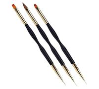 Neil Art Brushes - Acrylic Duals End, Flat Painting Liner, Precision Drawing DIY Tools | Professional Neil Design Kit, Home Salon Use, multii Purpose Manicure Art Brush Set for Detailed Decoration