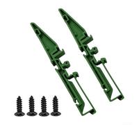 NEIQIUWING Adaptateur de montage de rail DIN pour rail C45, 35 mm, support PCB en plastique, solution de fixation stable pour commandes industrielles et boîtier électronique, vis incluses, vert