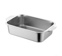 NEIQIUWING Bac de Cuisson pour professionnel 3 Pouces Profondeur - Anti-Déformation Haute Température - Lavable Lave-Vaisselle - 40cm Grand Modèle(45d)