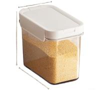 NEIQIUWING Boîte de conservation hermétique avec verre doseur intégré, récipient empilable avec système à double ouverture pour aliments secs, boîte de rangement transparente de style moderne pour la
