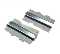 NEIQIUWING Copieur de contour en métal 5 ou 6 pouces argenté - pour un transfert précis des contours dans le travail du bois, de la carrosserie et de l'acier inoxydable