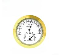 NEIQIUWING Digital pour mini thermomètre et hygromètre à encastrer, mesure précise de la température et de l'humidité, compact (doré 43)