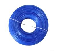 NEIQIUWING Fil rond de qualité supérieure pour tondeuse à gazon - 2,4 mm - 100 m - Résistant aux intempéries - Bleu, vert, orange - Pour une coupe précise de l'herbe et des mauvaises herbes dans le