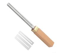 NEIQIUWING Lime de couronnement de guitare 4 en 1 Outil multifonction pour luthier avec revêtement diamant et manche en bois pour guitare, basse, ukulélé, mandoline avec film de protection pour le cou