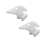 NEIQIUWING Lot de 4 rails coulissants de tiroir de four avant de rechange compatibles avec 3051162 AP2121517 08067766 Accessoires de cuisinière Blanc Plastique Robuste Facile à installer