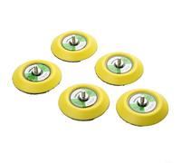 NEIQIUWING Lot de 5 disques abrasifs 75 mm M6 filetage pour ponceuse excentrique, crochet et boucle, disque de polissage en caoutchouc pour bois, métal, voiture, 12 000 tr/min