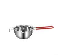 NEIQIUWING Marmite double en acier inoxydable 480 ml avec poignée ergonomique pour bain-marie pour faire fondre le chocolat, les bougies et passe au lave-vaisselle pour plaque de cuisson et cuisine