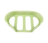 NEIQIUWING Panier d'évier d'angle avec vidange automatique, panier d'égouttement pour coins d'évier de cuisine, support éponge et trou de drainage, organisateur de cuisine peu encombrant en ABS (vert)