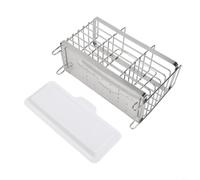 NEIQIUWING Porte-couverts de cuisine universel, fixation murale ou fonction support, égouttoir pour fourchettes, cuillères, baguettes, égouttoir inoxydable avec bol amovible (3